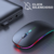 Mouse Sem Fio Recarregável Knup RGB 1600 DPI 3 Botões - loja online