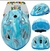 CAPACETE INFANTIL ABSOLUTE KIDS SHAKE - AZUL TUBARÃO- UNICOENIO- DINOSSAURO