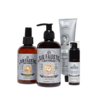 Kit de 4 productos especializados para el cuidado y fortalecimiento de la barba.