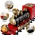 Conjunto de brinquedos de trem elétrico de Natal para crianças, carro trilhos, - LILAVI