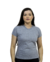 Camiseta Feminina Cinza Mescla - 100% Poliéster Anti Pilling - comprar online