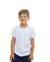 Camiseta Infantil Branca - 100% Poliéster Anti Pilling - comprar online