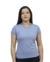 Camiseta Feminina Cinza Claro - 100% Poliéster Anti Pilling - comprar online