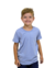 Camiseta Infantil Cinza Claro - 100% Poliéster Anti Pilling
