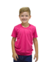 Camiseta Infantil Rosa Pink- 100% Poliéster Anti Pilling