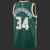 Regata Nike Milwaukee Bucks Verde Antetokounmpo 34 - Versão Jogador