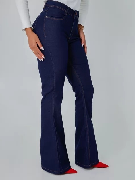 Calça Capri Azul Feminina