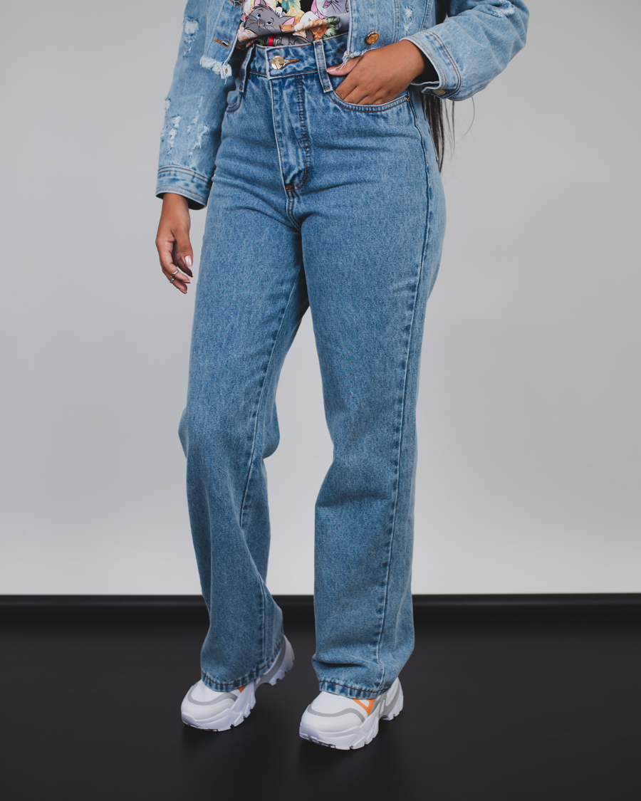 Calça Wide Leg Jeans Clara Adizza - Orlando 1987