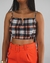 Cropped Flanela Xadrez Yeskla