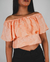 Blusa Cropped Shine Natural Flower Dink-Do