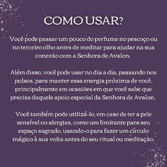 Senhora de Avalon - Perfume Devocional na internet