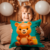 Almofada com Enchimento Bebê Baby Urso Safari 45x45 na internet