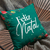 Almofada com Enchimento Feliz Natal Verde 45x45 - comprar online