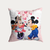 Almofada com Enchimento Minnie e Mickey Flor 45x45