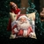 Almofada com Enchimento Natal Papai Noel Arvores 2 45x45 - comprar online