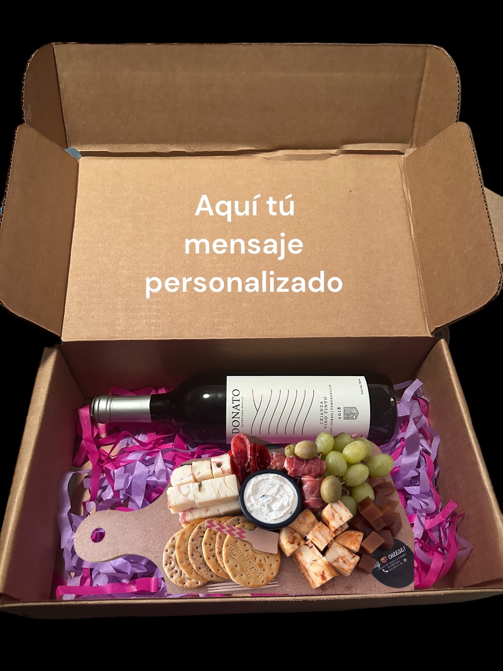 Botella personalizada en caja - BOTELLA PERSONALIZADA - Cheers