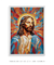 Quadro Decorativo Jesus Cristo Salvador Mosaico ref29 - Limão Quadros Decorativos