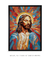 Quadro Decorativo Jesus Cristo Salvador Mosaico ref29 - Limão Quadros Decorativos