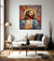 Quadro Decorativo Jesus Cristo Salvador Mosaico ref29 na internet