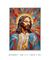 Quadro Decorativo Jesus Cristo Salvador Mosaico ref29