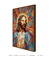 Quadro Decorativo Jesus Cristo Salvador Mosaico ref29 - Limão Quadros Decorativos