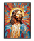 Quadro Decorativo Jesus Cristo Salvador Mosaico ref29