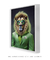 Quadro Decorativo Leão de Terno Selva Corporativa ref4 - loja online