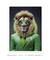 Quadro Decorativo Leão de Terno Selva Corporativa ref4 - loja online