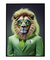 Quadro Decorativo Leão de Terno Selva Corporativa ref4