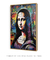 Quadro Decorativo Mona Lisa Graffiti ref44 - Limão Quadros Decorativos