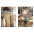 Kit com 2 Quadros Decorativos Abstrato Pinceladas Terracota - comprar online