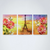 Kit com 3 Quadros Decorativos Flores Torre Eiffel - comprar online