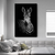 Quadro Decorativo Zebra Fundo Preto