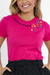 T-Shirt - Permita-se Florescer - Bordado com Flores - comprar online