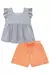 Conjunto de Bata em Chambray e Short em Malha Elastic Kukiê. - comprar online