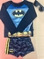 Conjunto de Camiseta Manga Longa e Sunga com Proteção UV 50+ - Batman Fakini