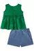 Conjunto de Bata em Tricoline com Shorts Jeans Kukiê. na internet