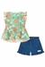 Conjunto de Bata em Tule e Shorts em Jeans Kukiê - comprar online