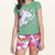 Conjunto Pijama Blusa e Short Unicórnio Fakini. - Fofinhos Baby