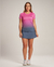 Camiseta Baby Look Aretê Minimal PADEL CLUB Rosa - comprar online