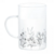 Caneca de Vidro Borossilicato Flores 280ml - Wolf