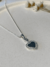 Colar coração com zirconias folheado a prata 925 - comprar online