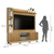 Home Theater 2 Portas Ripadas Montenegro - Cinamomo/Off White na internet