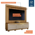 Home Theater 3 Portas Painel Ripado Montreal Valdemóveis - Cinamomo/Off White - loja online