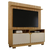 Home Theater 2 Portas Painel em Mdf Fresado Berlim - Cinamomo/Off White - comprar online