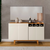 Buffet 4 Portas com Adega Decorativa New York - Off White/Naturale - Mavaular - comprar online