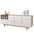 Buffet 3 Portas 1 Gaveta Philadelphia - Off White/Naturalle - Mavaular - comprar online