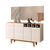 Buffet 4 Portas com Adega Decorativa New York - Off White/Naturale - Mavaular - loja online