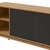 Buffet Aldo 2 Portas Lopas Amêndoa Clean/Preto Fosco - Rufino Decor