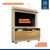 Home Theater 2 Portas Painel em Mdf Fresado Berlim - Off White/Cinamomo - loja online